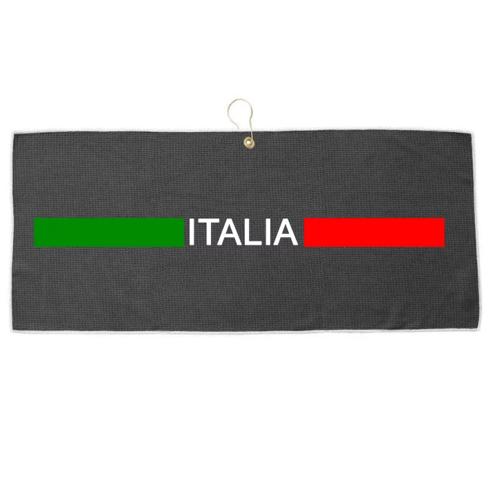 Italy Soccer Strip Logo Euro Italia Large Microfiber Waffle Golf Towel