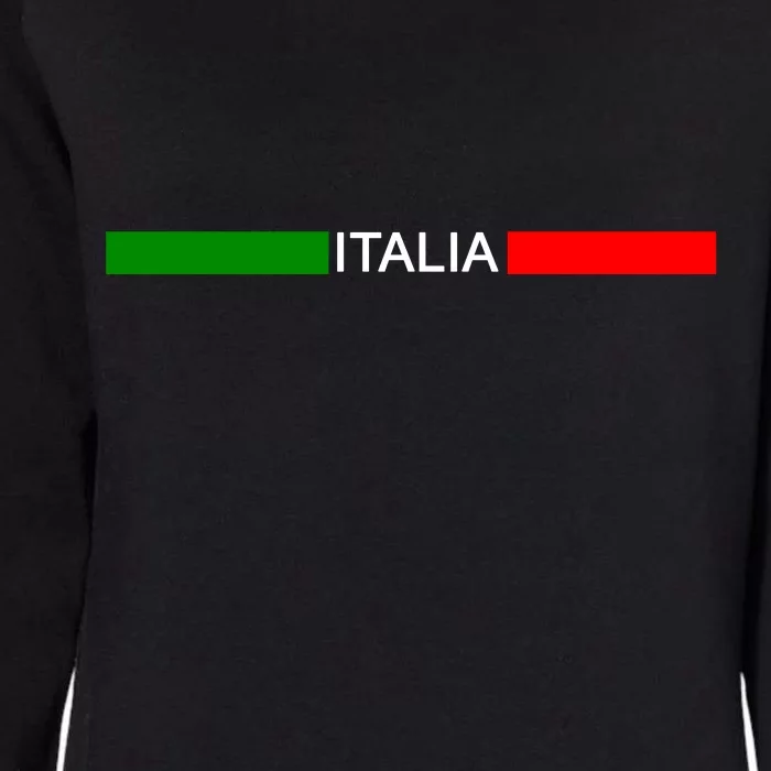 Italy Soccer Strip Logo Euro Italia Womens California Wash Sweatshirt