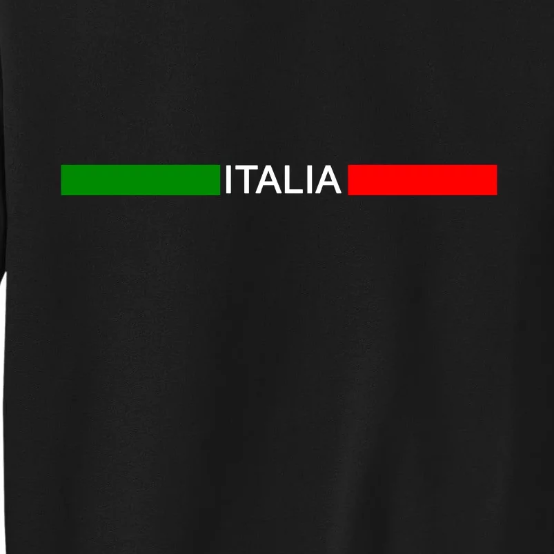 Italy Soccer Strip Logo Euro Italia Tall Sweatshirt