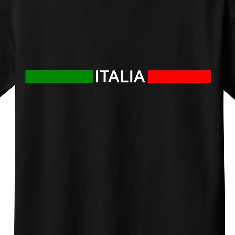 Italy Soccer Strip Logo Euro Italia Kids T-Shirt