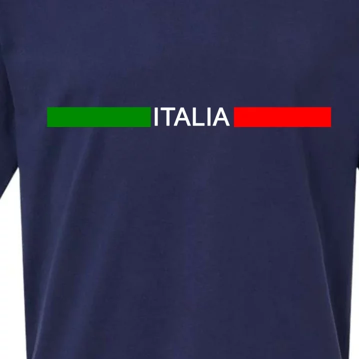 Italy Soccer Strip Logo Euro Italia Sueded Cloud Jersey T-Shirt