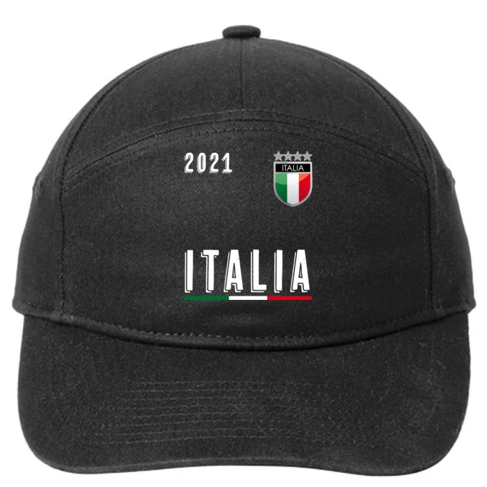 Italy Soccer Team Jersey Italia Flag 7-Panel Snapback Hat