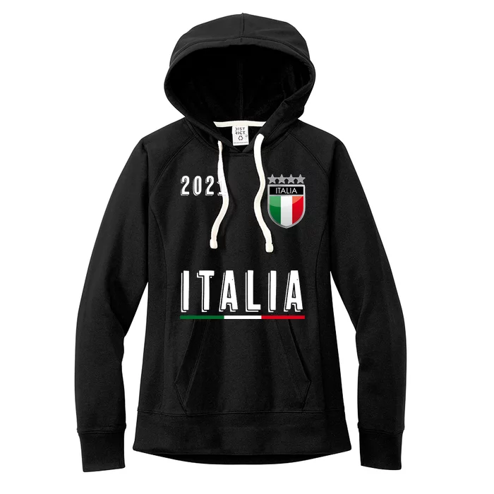 Italy Soccer Team Jersey Italia Flag Women's Fleece Hoodie