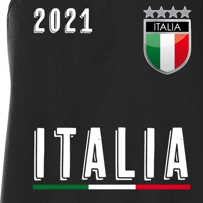 Italy Soccer Team Jersey Italia Flag Women's Racerback Tank