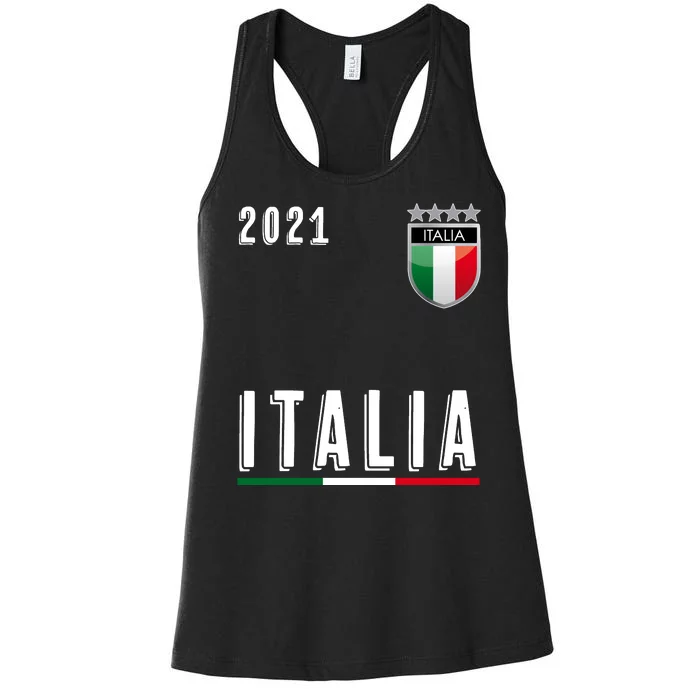 Italy Soccer Team Jersey Italia Flag Women's Racerback Tank