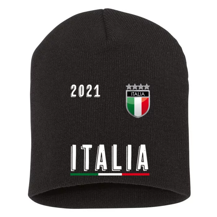 Italy Soccer Team Jersey Italia Flag Short Acrylic Beanie