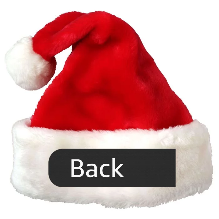 IM Trying But IM Very Tired Always Tired Retro Skeleton Premium Christmas Santa Hat