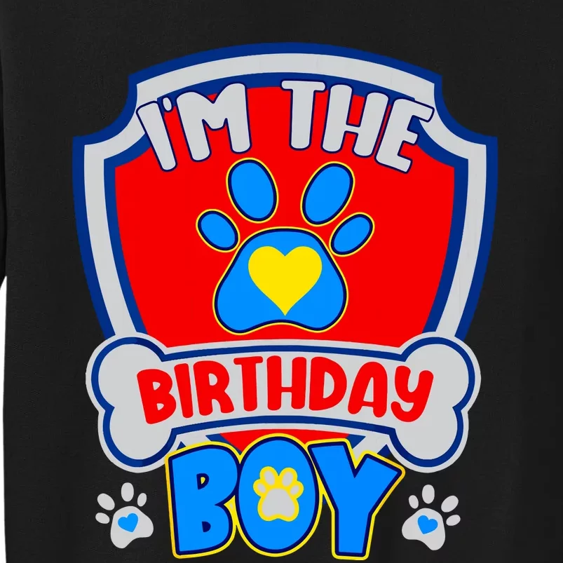 Im The Birthday Boy Dog Paw Family Matching Sweatshirt