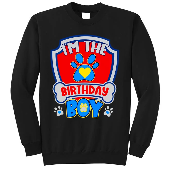 Im The Birthday Boy Dog Paw Family Matching Sweatshirt