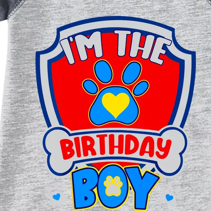 Im The Birthday Boy Dog Paw Family Matching Infant Baby Jersey Bodysuit