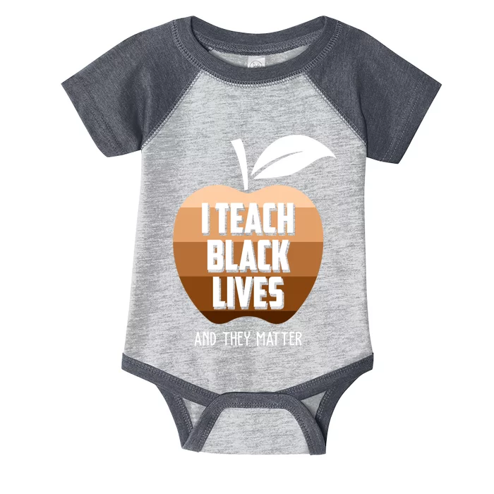 I Teach Black Lives And They Matter Infant Baby Jersey Bodysuit