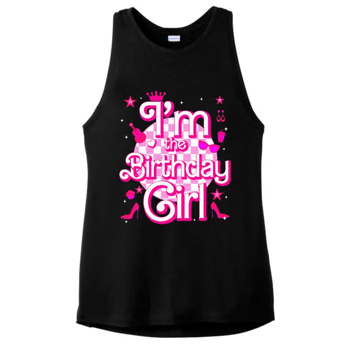 Im The Birthday Girl Doll Family Party Decorations Ladies Tri-Blend Wicking Tank