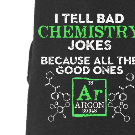 I Tell Bad Jokes Argon Funny Chemistry Joke Doggie 3-End Fleece Hoodie