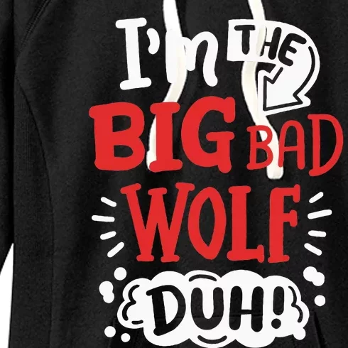 IM The Bad Wolf Funny Easy Halloween Costume Women's Fleece Hoodie