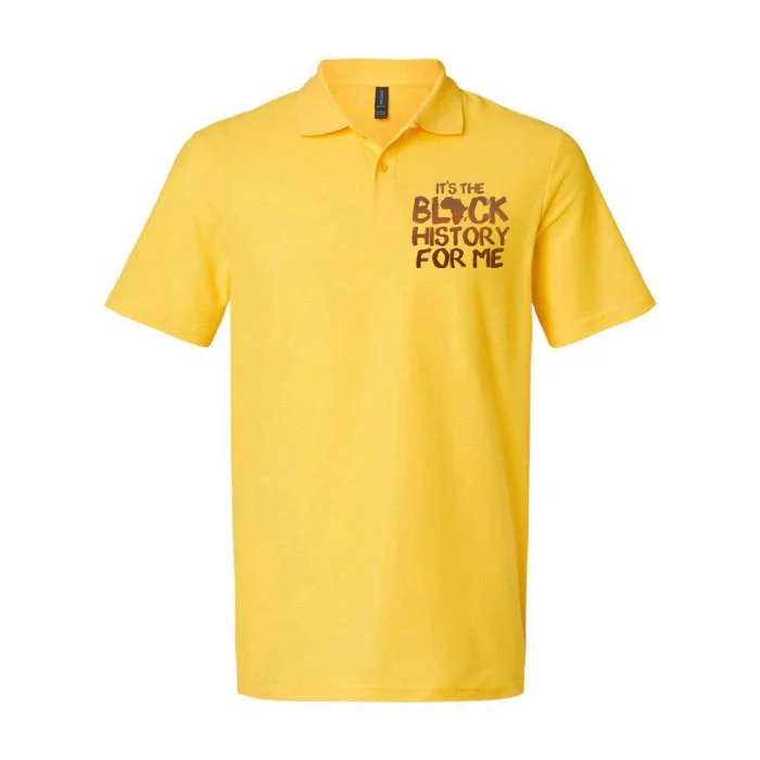 It's The Black History For Me Softstyle Adult Sport Polo