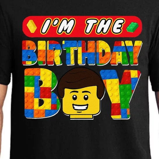 Im The Birthday Boy Building Brick Family Matching Pajama Set