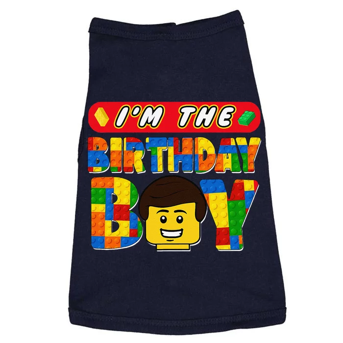 Im The Birthday Boy Building Brick Family Matching Doggie Tank