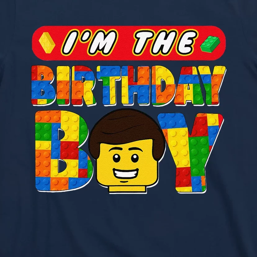 Im The Birthday Boy Building Brick Family Matching T-Shirt