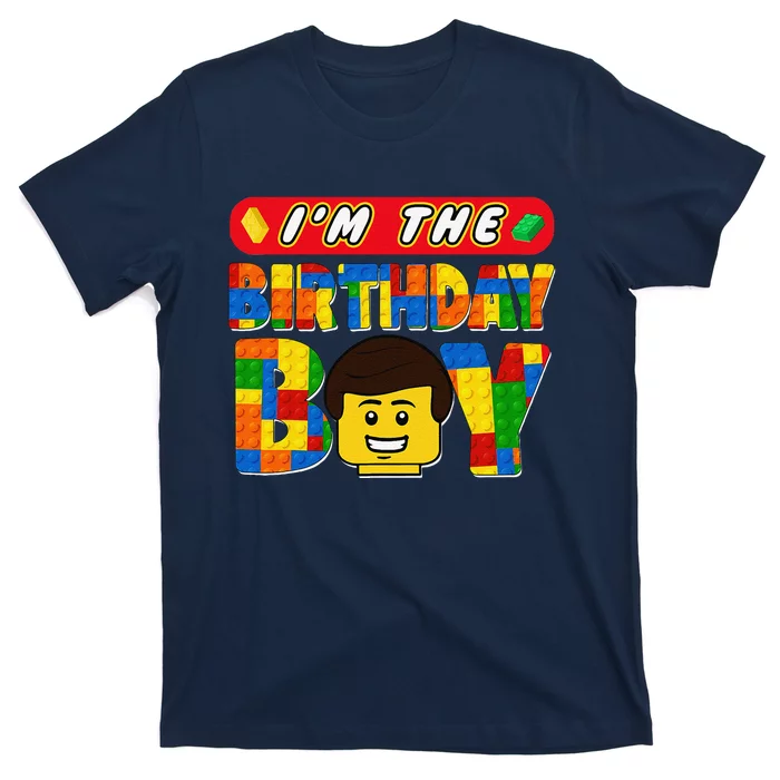 Im The Birthday Boy Building Brick Family Matching T-Shirt