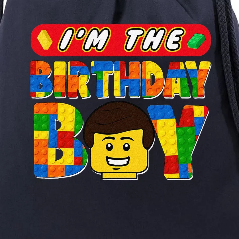 Im The Birthday Boy Building Brick Family Matching Drawstring Bag