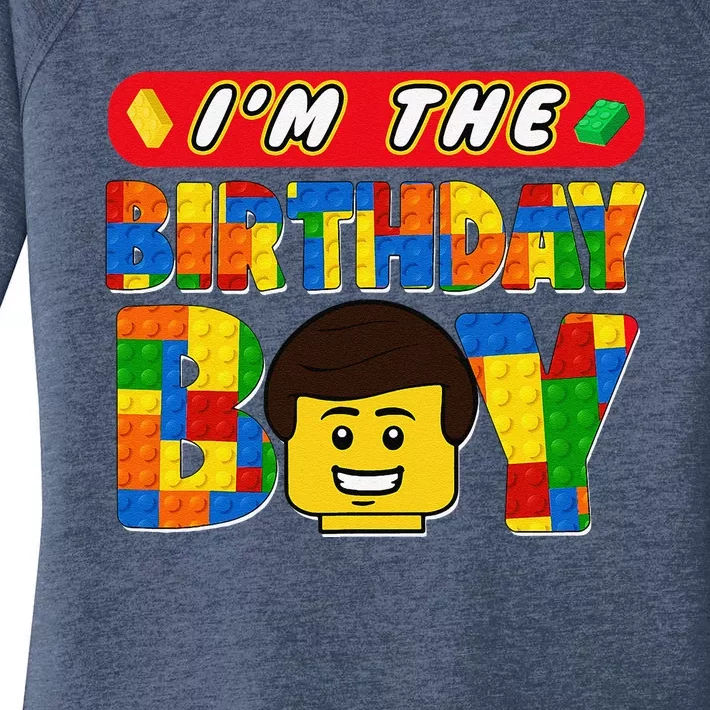 Im The Birthday Boy Building Brick Family Matching Women's Perfect Tri Tunic Long Sleeve Shirt