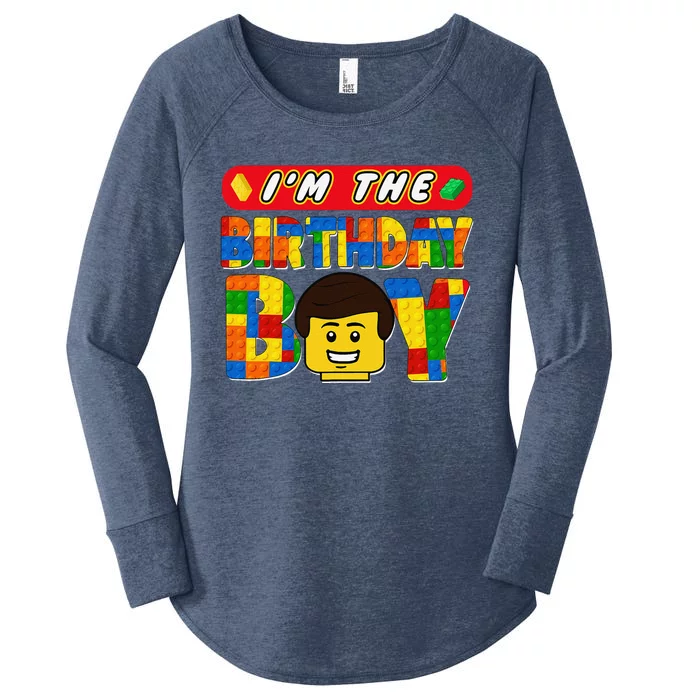 Im The Birthday Boy Building Brick Family Matching Women's Perfect Tri Tunic Long Sleeve Shirt