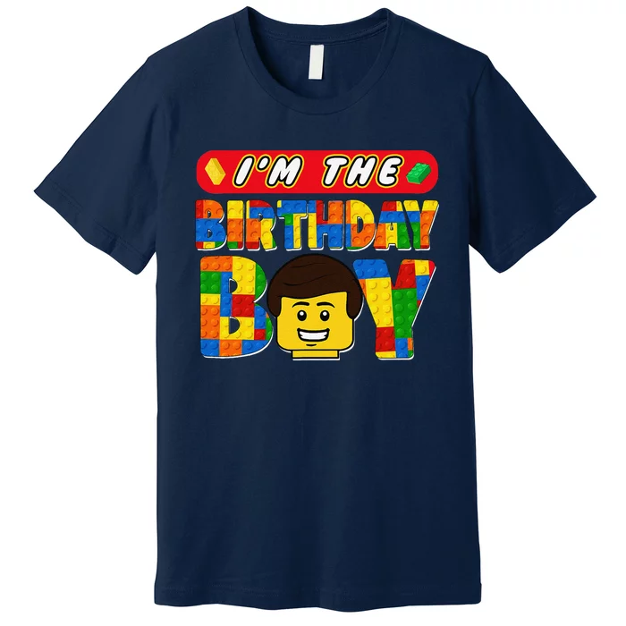 Im The Birthday Boy Building Brick Family Matching Premium T-Shirt