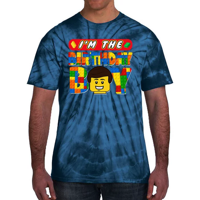 Im The Birthday Boy Building Brick Family Matching Tie-Dye T-Shirt