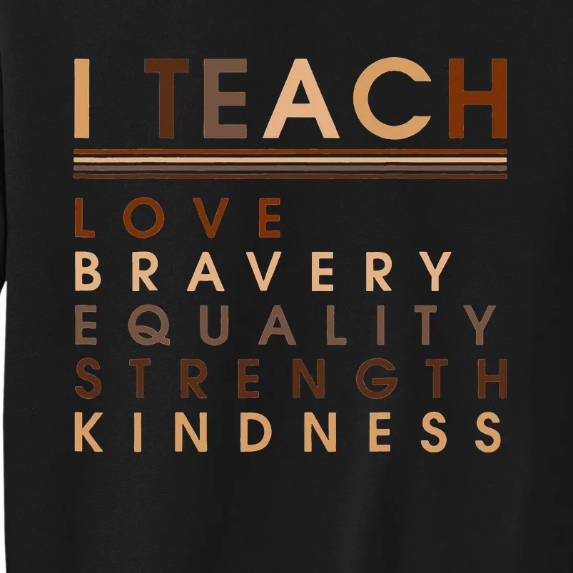 I Teach Black Lives And They Matter African History Teacher Tall Sweatshirt