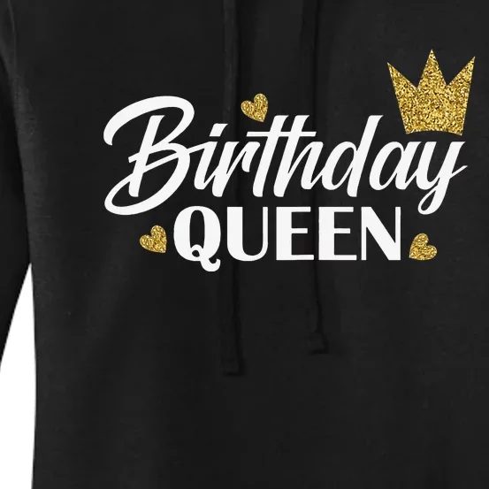 I'm The Birthday Queen Cool Couples Matching Birthday Party Women's Pullover Hoodie