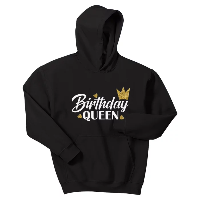 I'm The Birthday Queen Cool Couples Matching Birthday Party Kids Hoodie