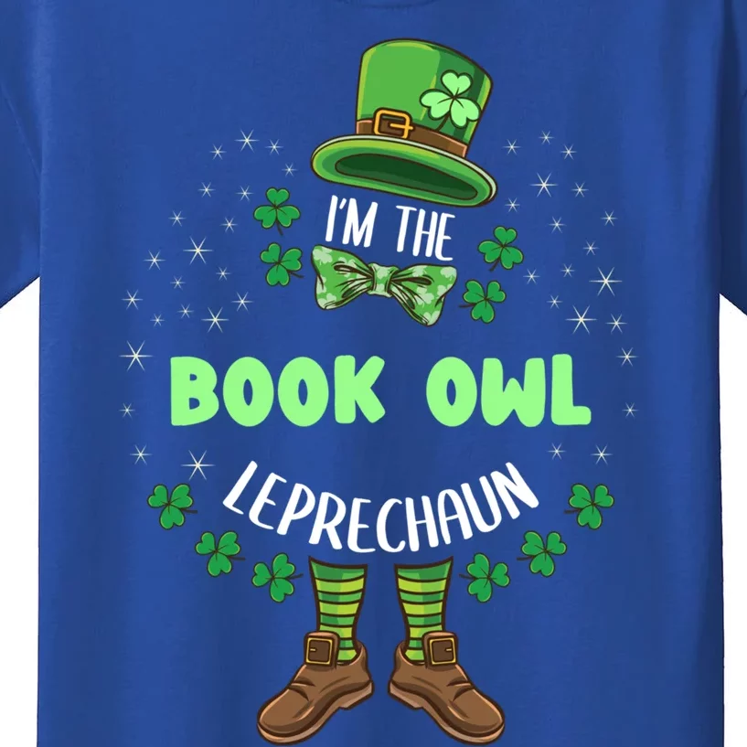 Im The Book Owl Leprechaun St Patricks Day Gift Kids T-Shirt