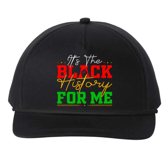 Its The Black History For Me Juneteenth Since 1865 Afro America Gift Snapback Five-Panel Rope Hat