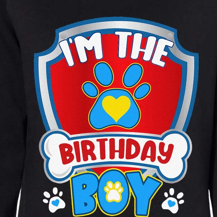 Im The Birthday Boy Dog Paw Family Matching Womens California Wash Sweatshirt