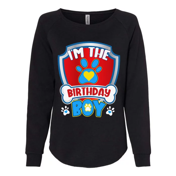 Im The Birthday Boy Dog Paw Family Matching Womens California Wash Sweatshirt