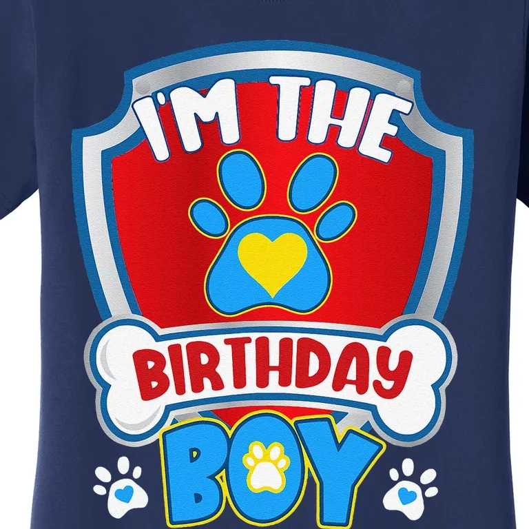 Im The Birthday Boy Dog Paw Family Matching Women's T-Shirt