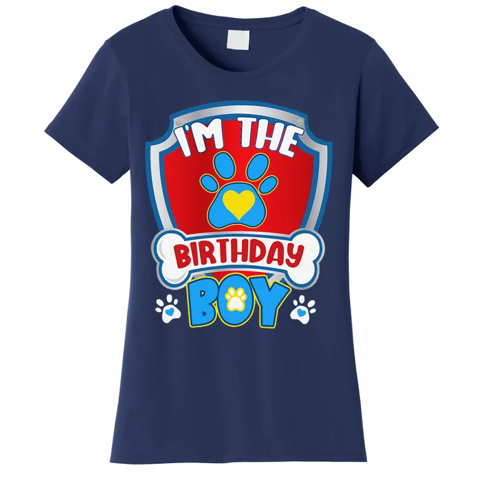 Im The Birthday Boy Dog Paw Family Matching Women's T-Shirt