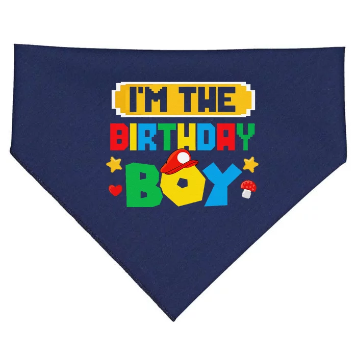 Im The Birthday Boy Game Gaming Family Matching USA-Made Doggie Bandana