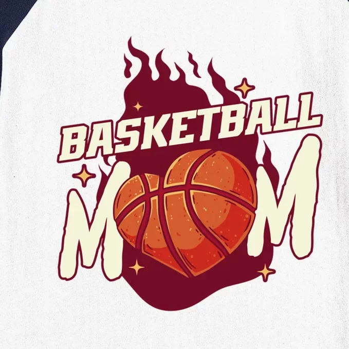 I'm The Basketball Mom Team Sport Basketball Gift Baseball Sleeve Shirt