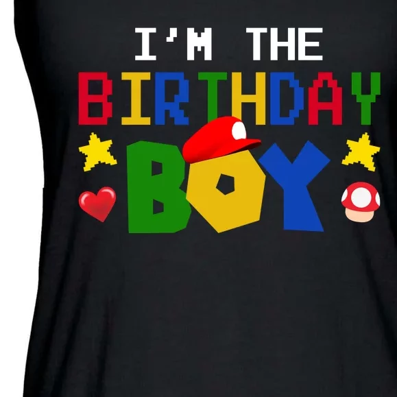 Im The Birthday Boy Game Gaming Gift Ladies Essential Flowy Tank