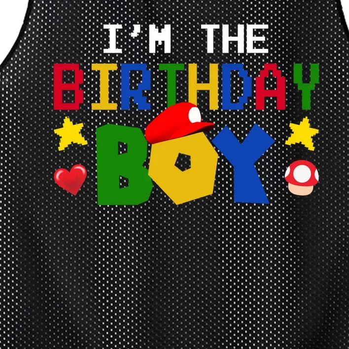 Im The Birthday Boy Game Gaming Gift Mesh Reversible Basketball Jersey Tank