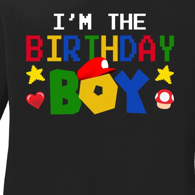 Im The Birthday Boy Game Gaming Gift Ladies Long Sleeve Shirt