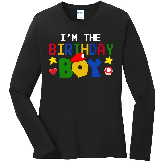 Im The Birthday Boy Game Gaming Gift Ladies Long Sleeve Shirt