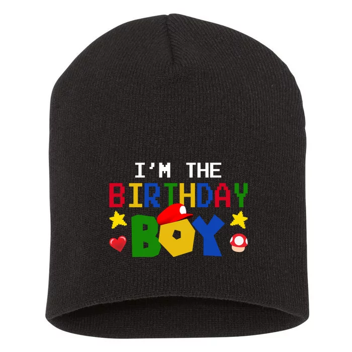 Im The Birthday Boy Game Gaming Gift Short Acrylic Beanie