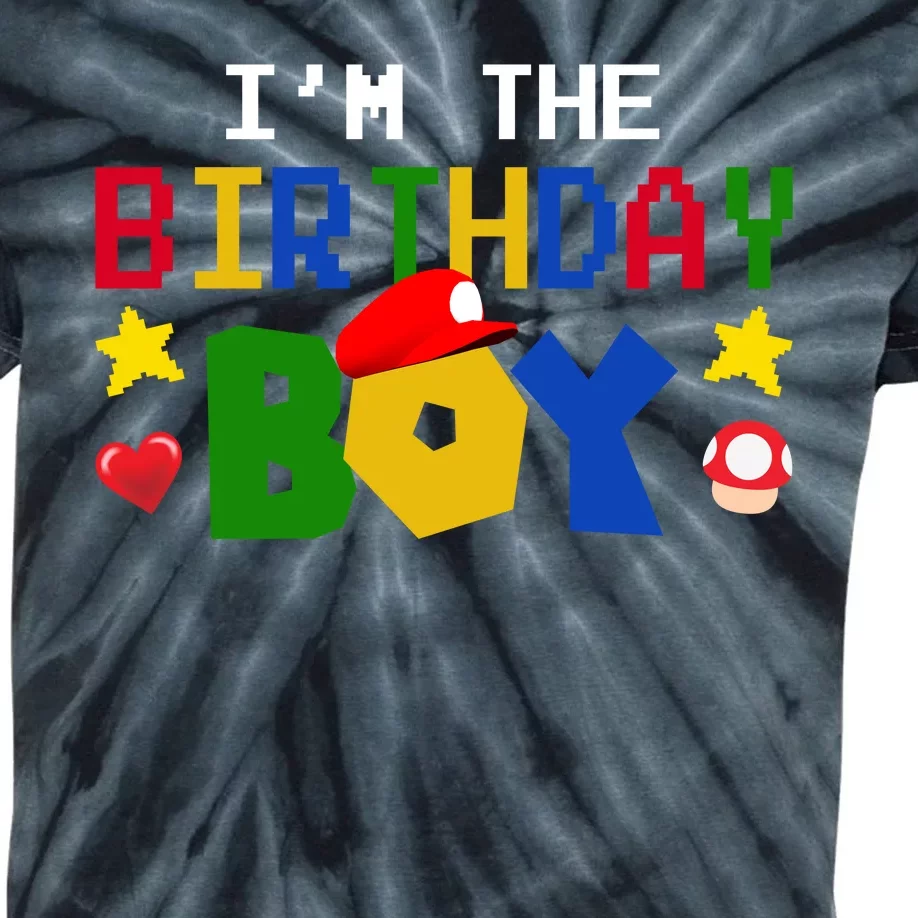 Im The Birthday Boy Game Gaming Gift Kids Tie-Dye T-Shirt