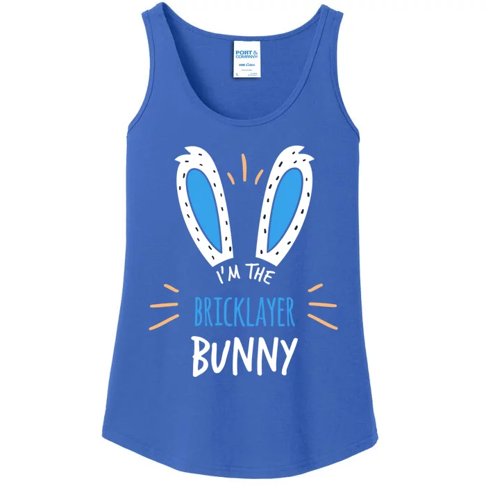 I'm The Bricklayer Bunny Ears Construction Easter Sunday Gift Ladies Essential Tank