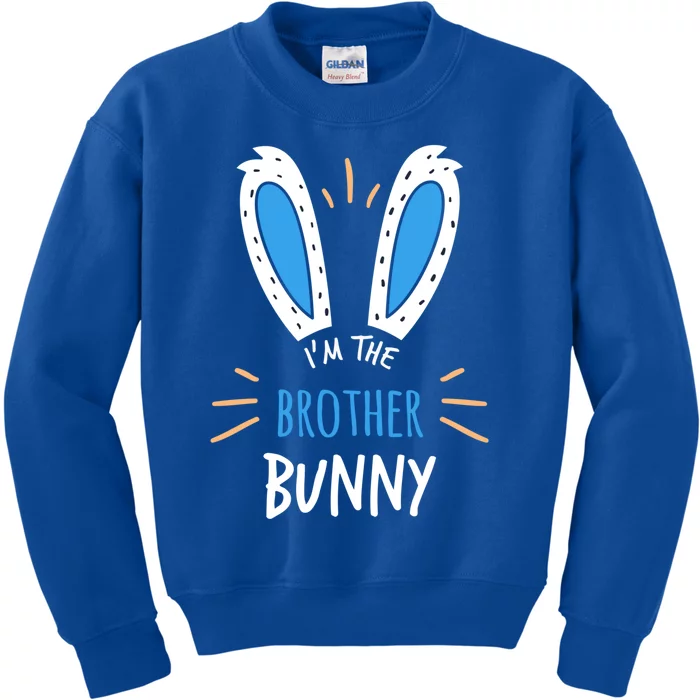 I'm The Brother Bunny Bro Matching Family Easter Sunday Gift Kids Sweatshirt