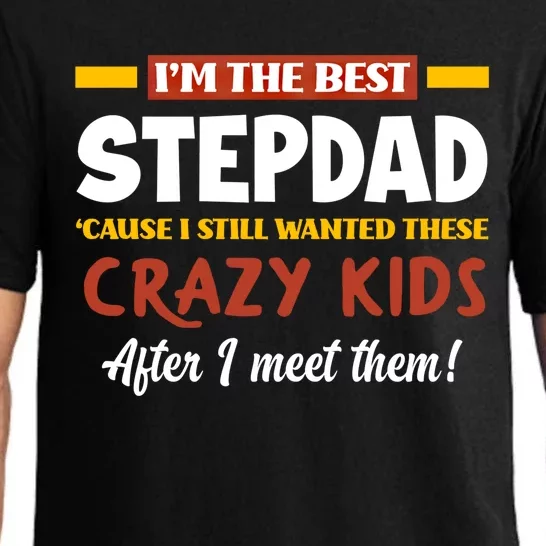 Im The Best Stepdad Father In Law Funny Stepgiftfather Gift Pajama Set