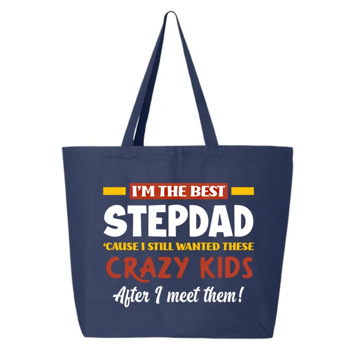 Im The Best Stepdad Father In Law Funny Stepgiftfather Gift 25L Jumbo Tote