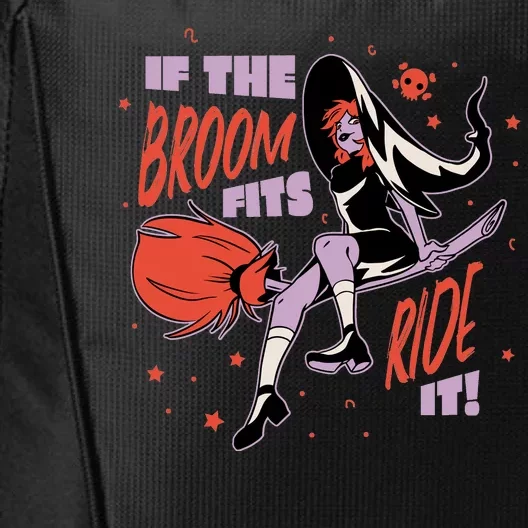 If The Boom Fits Ride It Halloween Witch City Backpack